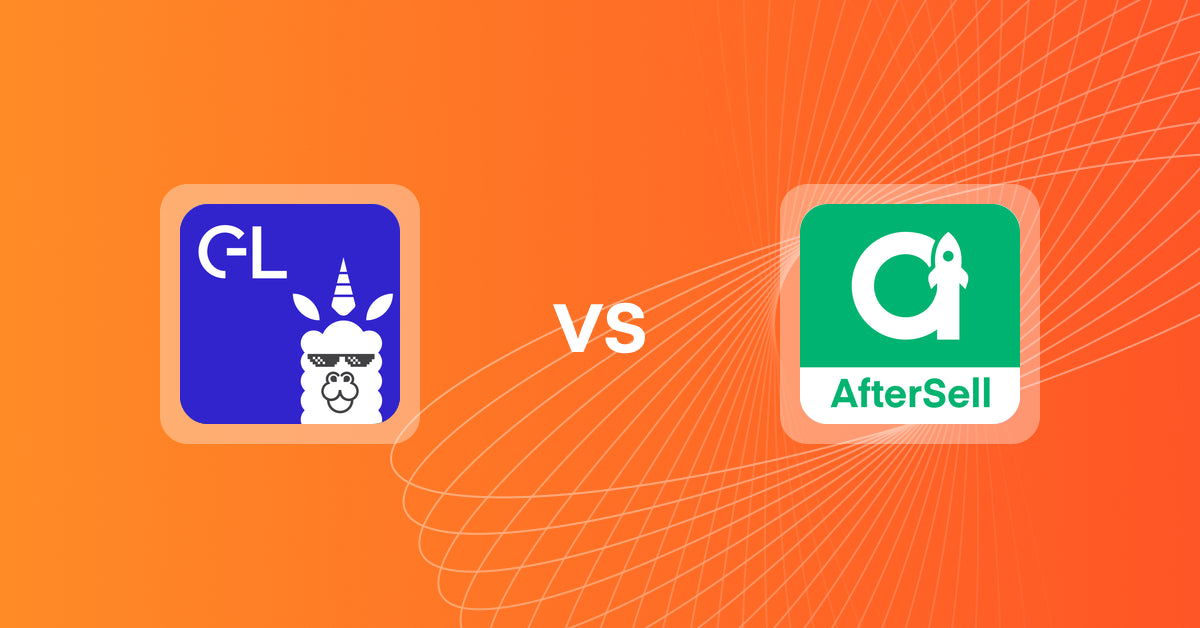 Shopify Upsell and Cross-sell Apps: GLab: Gift Wrap & Gift Message vs AfterSell Post Purchase Upsell