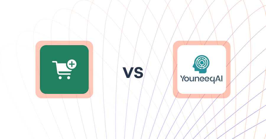 Shopify Upsell and Cross-Sell Apps: Checkout Upsell by Code Ninjas vs Youneeq AI Personalization