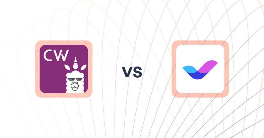 Shopify Upsell and Cross-Sell Apps: Checkout Wiz: Checkout Blocks vs Veda Landing Page Builder