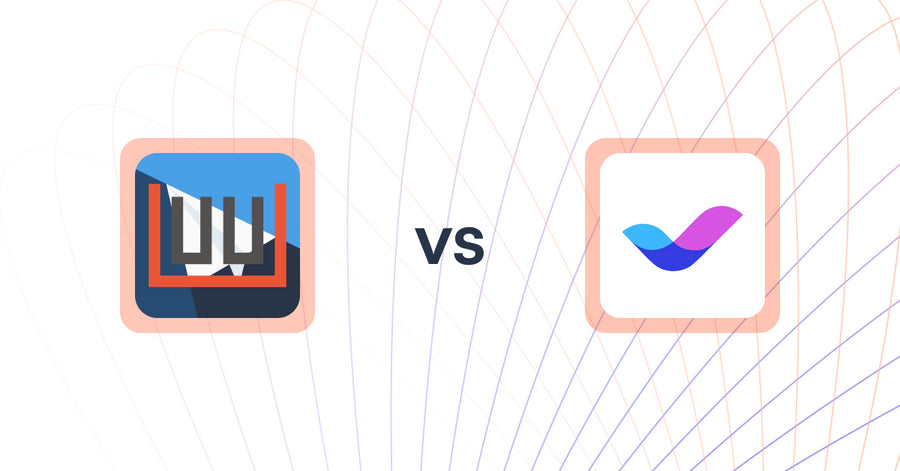 Shopify Upsell and Cross-sell Apps: userwerk AI upsell & loyalty vs Veda Landing Page Builder