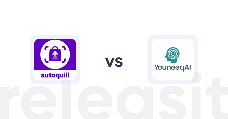 Shopify Upsell and Cross-sell Apps: AI agent Upsell ‑ autoquill vs Youneeq AI Personalization