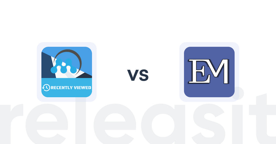 Shopify Upsell and Cross-Sell Apps: MeroxIO Recently Viewed Products vs Expert Minute