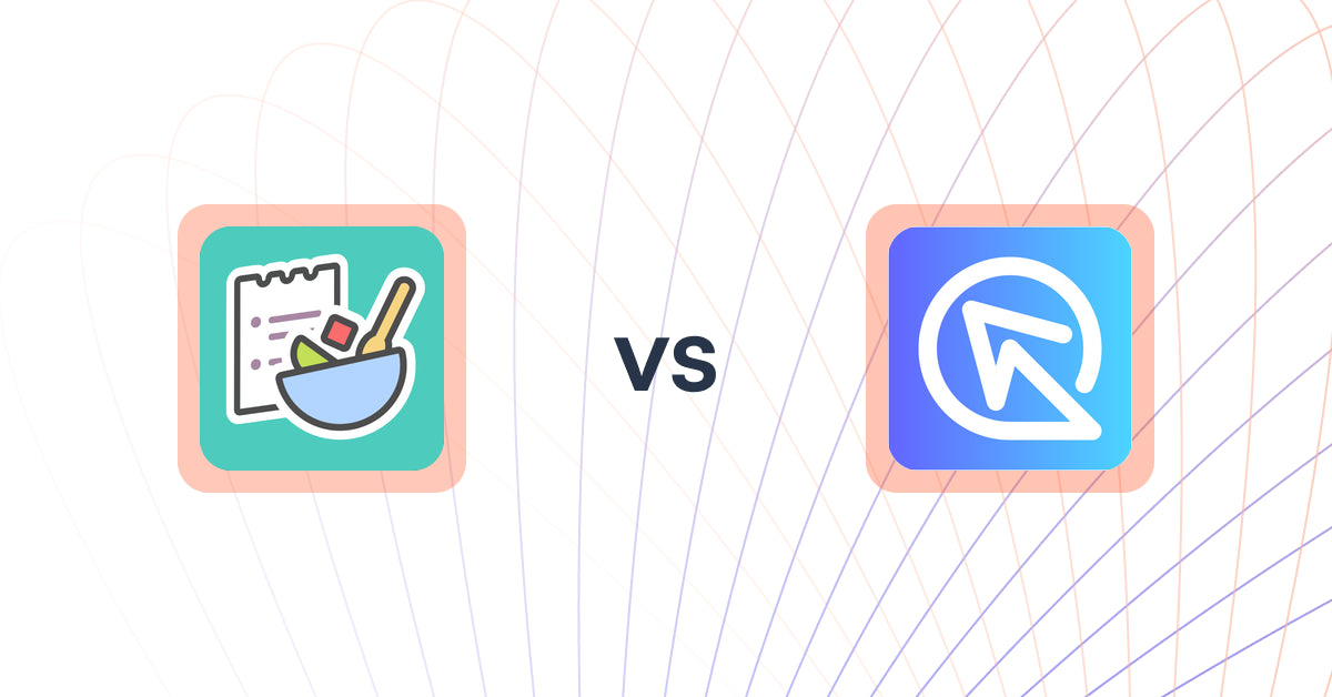 Shopify Upsell and Cross-Sell Apps: BentoSMB Recipes vs. Shop Quiz: Product Recommender
