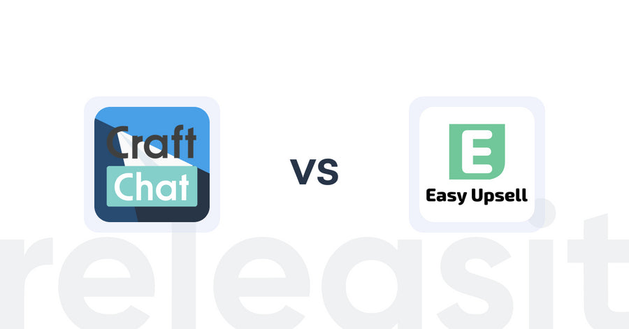 Shopify Upsell and Cross-sell Apps: CraftChat:Convert Chat to Sale vs Easy Upsell