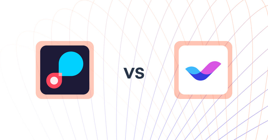 Shopify Upsell and Cross-sell Apps: Lookfy Gallery: Lookbook Image vs Veda Landing Page Builder