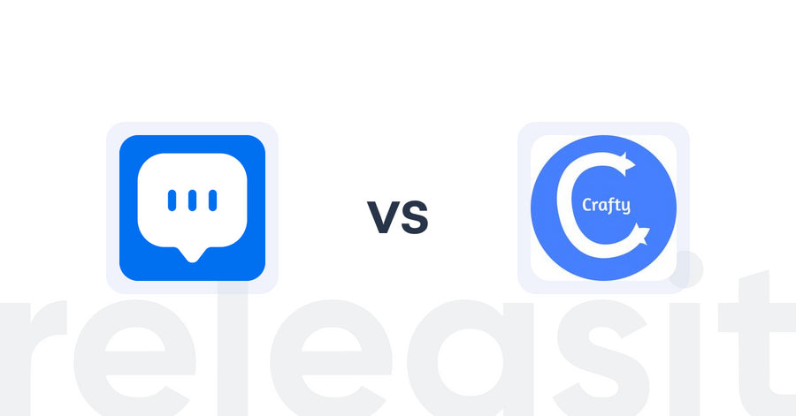 Shopify Upsell and Cross-sell Apps: Taggo: Chatbot AI & WhatsApp vs Product Recommendations‑Crafty