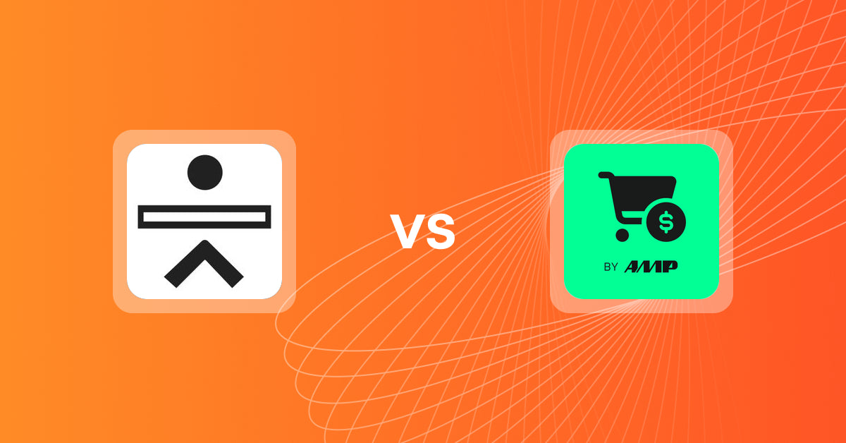 Shopify Upsell and Cross-Sell Apps: Tangent: Skin & Hair Quiz vs. Slide Cart Drawer by AMP