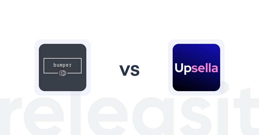 Shopify Upsell and Cross-sell Apps: bumper vs Upsella
