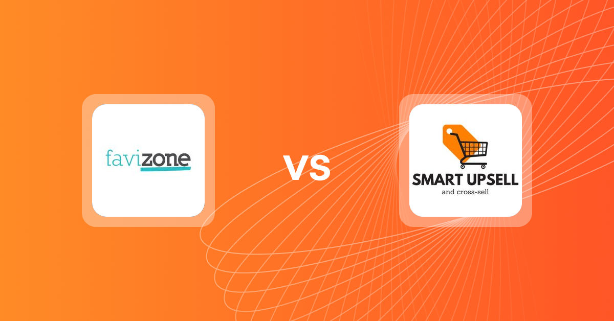 Shopify Upsell and Cross-sell Apps: Favizone: Upsell & Cross-sell vs Smart Upsell