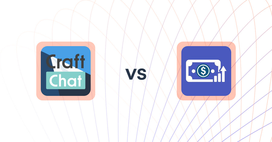 Shopify Upsell and Cross-sell Apps: CraftChat:Convert Chat to Sale vs. Checkout Upsell