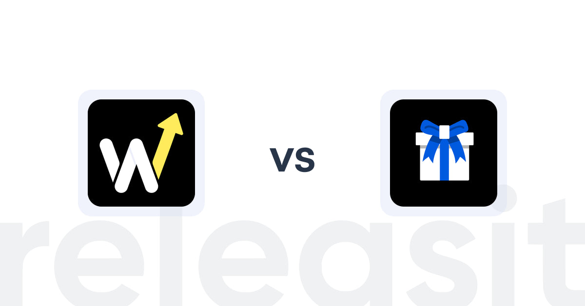 Shopify Upsell and Cross-sell Apps: Wizio: Post Purchase Upsell vs Giftman ‑ Gift Wrap & Message