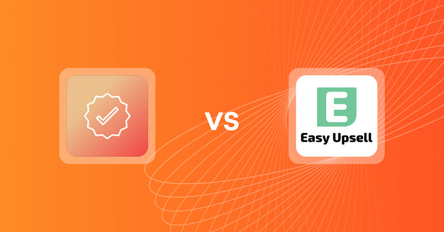 Shopify Upsell and Cross-Sell Apps: Mega Verified Product Badges vs Easy Upsell