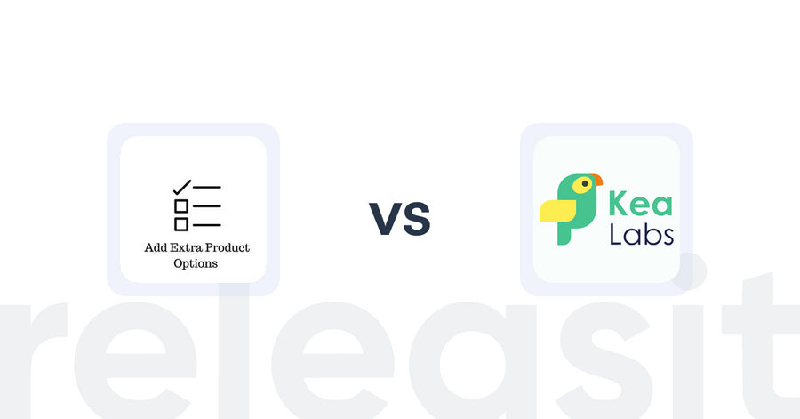 Shopify Upsell and Cross-sell Apps: Upsell | Extra Product Add‑ons vs. Kea Labs: Recommendations