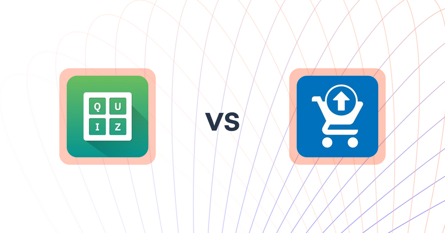 Shopify Upsell and Cross-sell Apps: Quiz Buddy ‑ Product Quiz vs Ecom Cart Upsell Elite