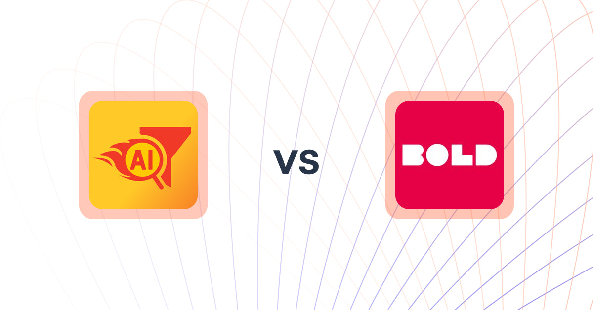 Shopify Upsell and Cross-sell Apps: Rapid AI Search Bar & Filter vs BOLD Upsell AI Powered Upsells