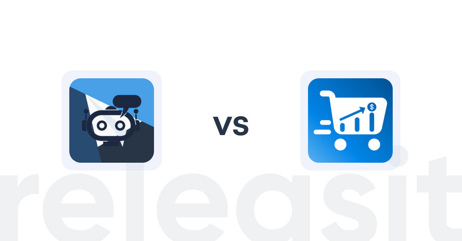 Shopify Upsell and Cross-sell Apps: RevoChat: AI Sales Chatbot vs Cart Upsell—Slide Cart Drawer