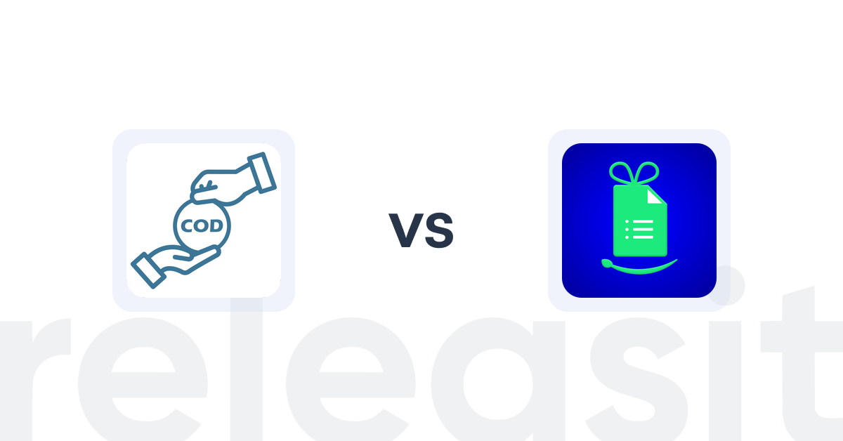 Shopify Cash on Delivery (COD) Apps: Daibiki Concierge Improve COD vs. Codleadform: COD Order Form
