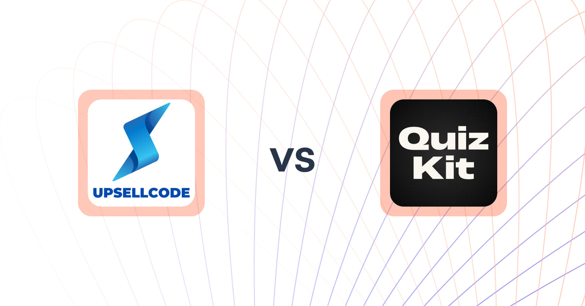 Shopify Upsell and Cross-Sell Apps: UpsellCode ‑ Discount In Cart vs Presidio: Quiz Kit