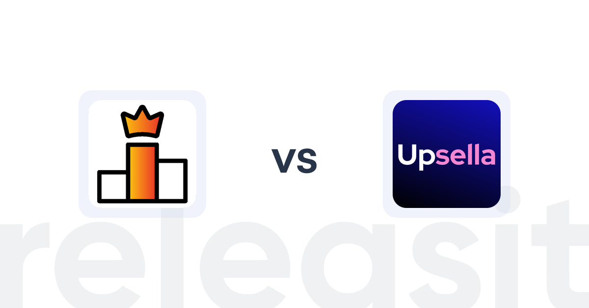 Shopify Upsell and Cross-sell Apps: Rank King: Best Seller Ranking vs. Upsella
