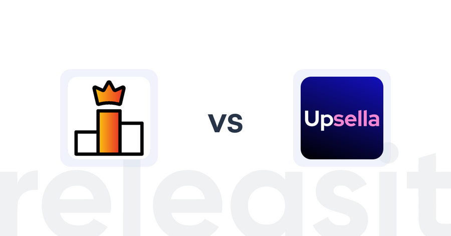 Shopify Upsell and Cross-sell Apps: Rank King: Best Seller Ranking vs. Upsella