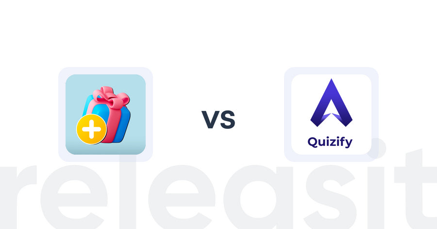 Shopify Upsell and Cross-Sell Apps: Gift Options Plus vs Quizify ‑ Product Quiz Builder
