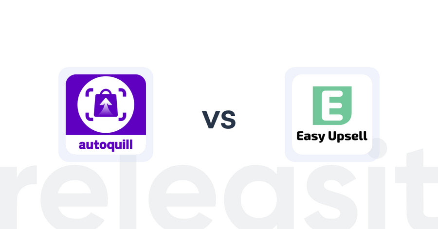 Shopify Upsell and Cross-sell Apps: AI agent Upsell ‑ autoquill vs Easy Upsell