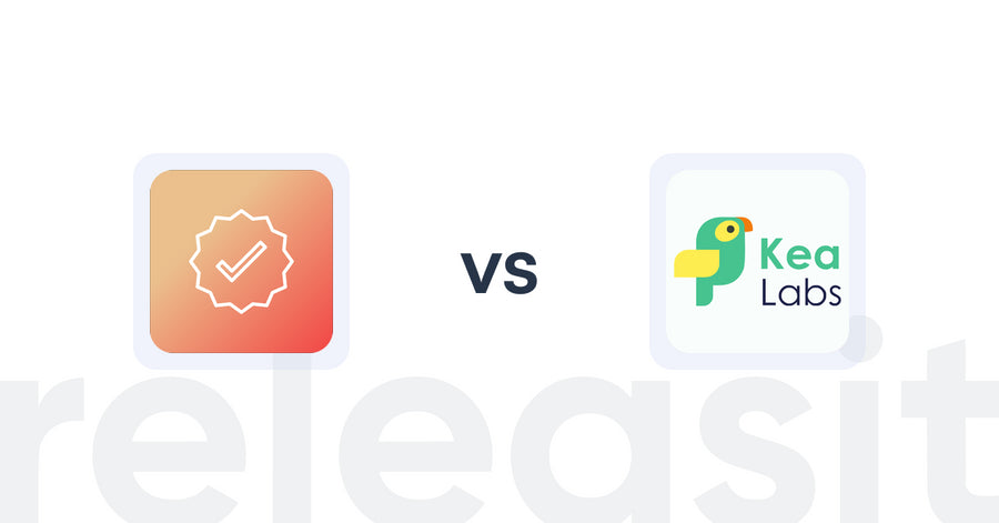 Shopify Upsell and Cross-sell Apps: Mega Verified Product Badges vs Kea Labs: Recommendations