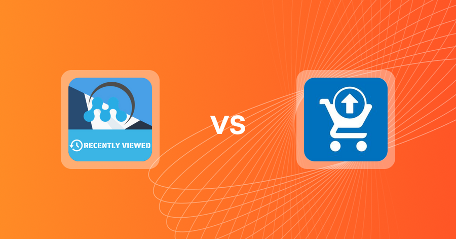 Shopify Upsell and Cross-sell Apps: MeroxIO Recent Viewed Products vs. Ecom Cart Upsell Elite