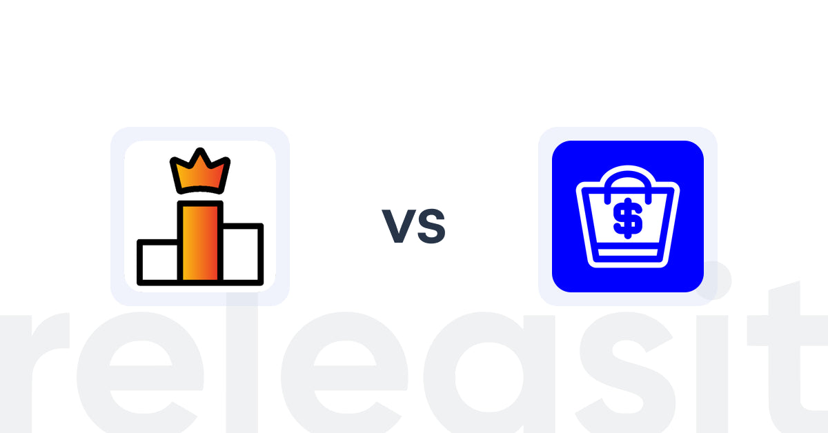 Shopify Upsell and Cross-Sell Apps: Rank King: Best Seller Ranking vs BlueCart ‑ Upsell Progress Bar