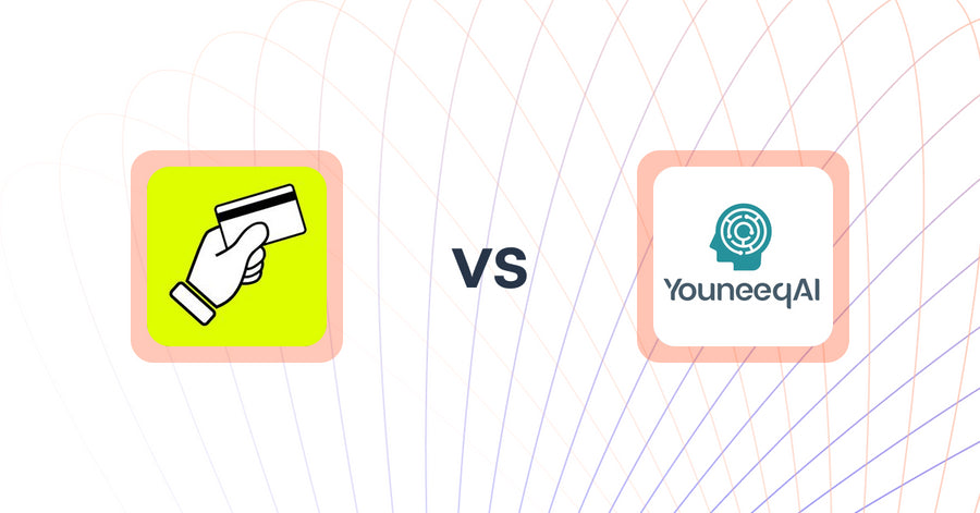 Shopify Upsell and Cross-Sell Apps: CartFee: Add Credit Card Fees vs Youneeq AI Personalization
