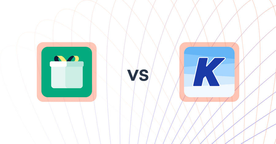 Shopify Upsell and Cross-Sell Apps: Giftit: Gift Wrap Gift Message vs K: Cross Sell Related Products