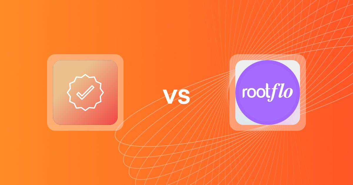 Shopify Upsell and Cross-sell Apps: Mega Verified Product Badges vs. Rootflo AI Quiz, Banner, Nudge