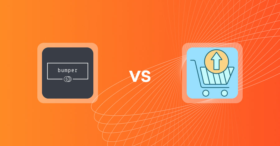 Shopify Upsell and Cross-sell Apps: bumper vs Upsell Maxx