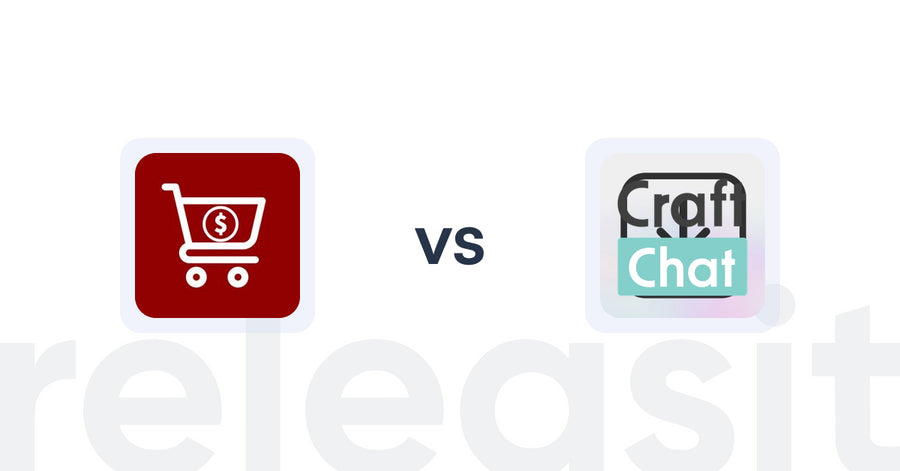 Shopify Upsell and Cross-Sell Apps: Cross Sell Upsell Master C1G vs. CraftChat: Convert Chat to Sale