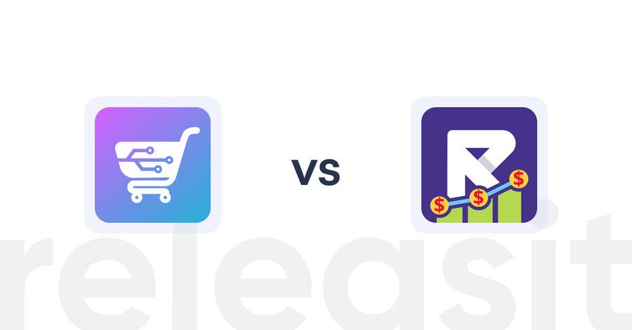 Shopify Upsell and Cross-sell Apps: AI Cart & Upsell vs Sales Motivator Bar by Revy