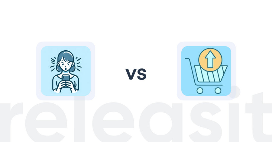 Shopify Upsell and Cross-sell Apps: ラクラク診断ビルダー vs Upsell Maxx