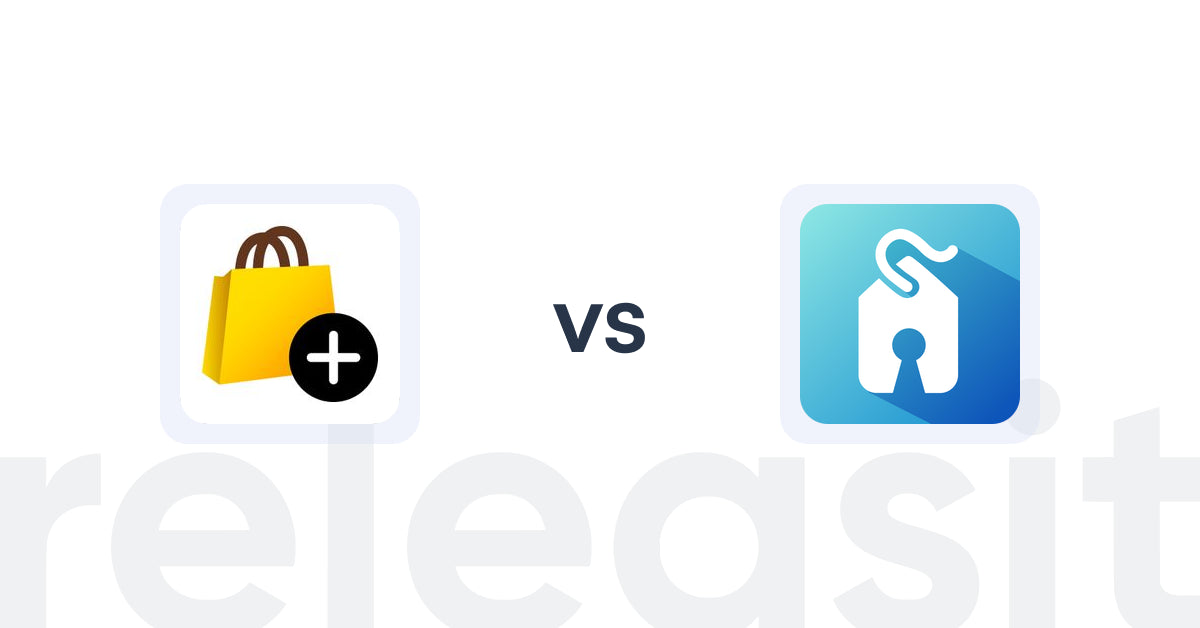 Shopify Upsell and Cross-sell Apps: あとプラ：チェックアウト拡張 & サンクスページ最適化 vs RebateKey: Coupons & Rebates