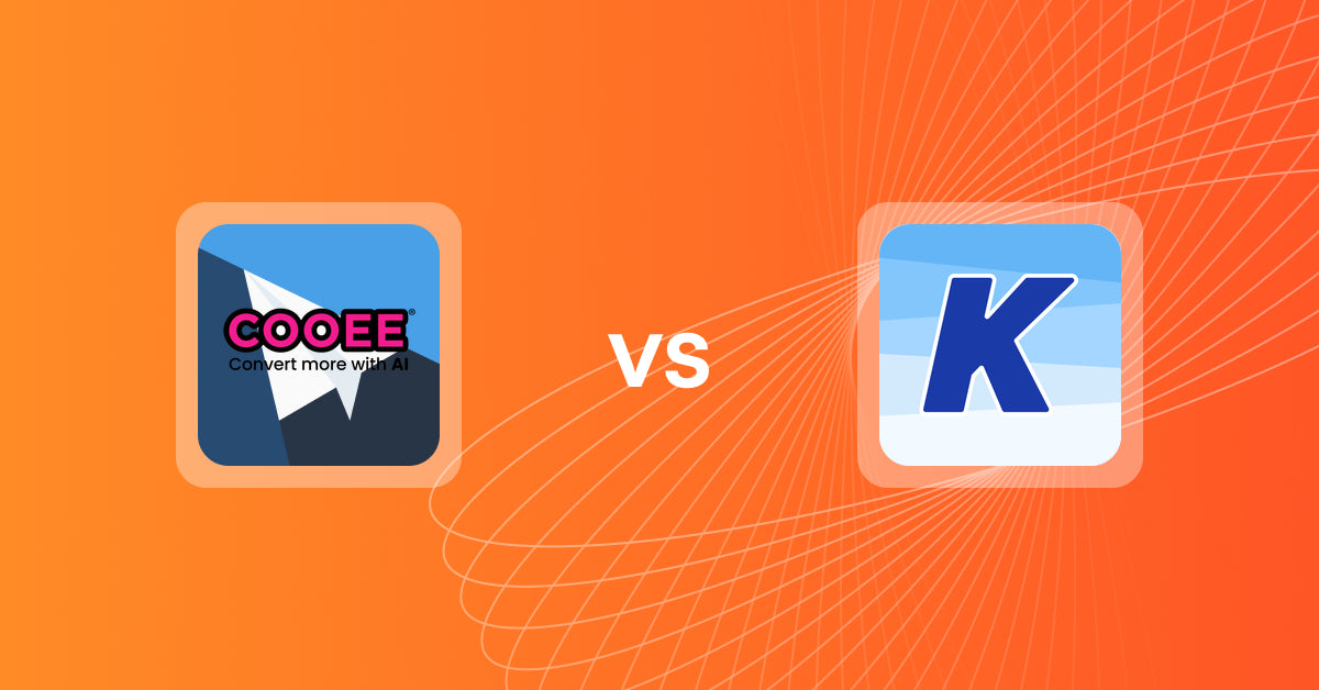 Shopify Upsell and Cross-sell Apps: Cooee AI: Popup, Upsell, Engage vs K: Cross Sell Related Products