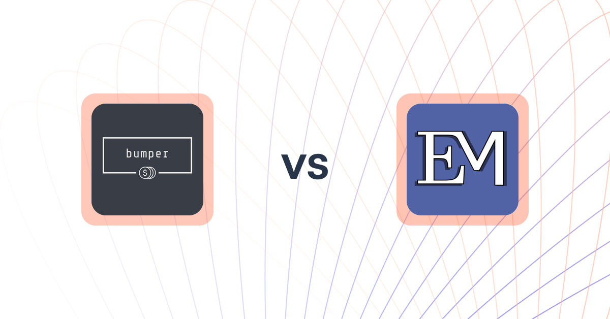 Shopify Upsell and Cross-Sell Apps: bumper vs Expert Minute