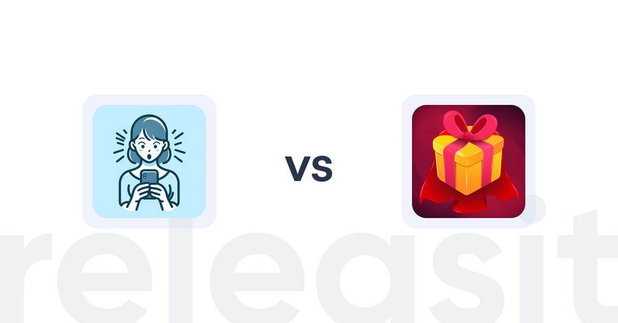 Shopify Upsell and Cross-sell Apps: ラクラク診断ビルダー vs Super: Gift Wrap, Gift Message