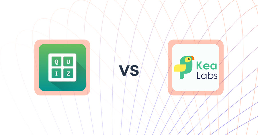Shopify Upsell and Cross-sell Apps: Quiz Buddy ‑ Product Quiz vs Kea Labs: Recommendations