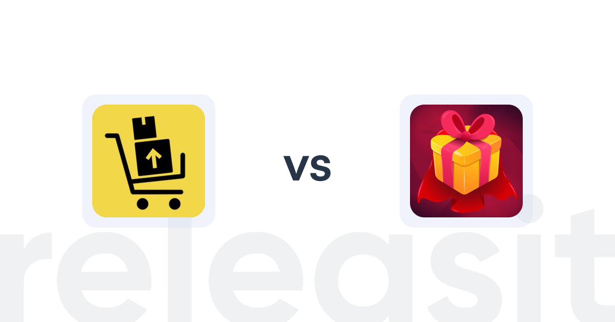 Shopify Upsell and Cross-sell Apps: UpsellFly:Checkout Upsells vs Super: Gift Wrap, Gift Message