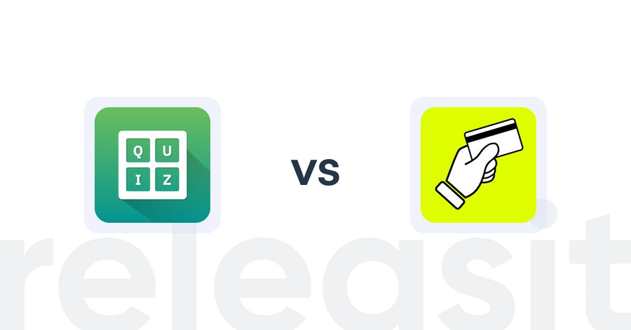 Shopify Upsell and Cross-sell Apps: Quiz Buddy ‑ Product Quiz vs CartFee: Add Credit Card Fees