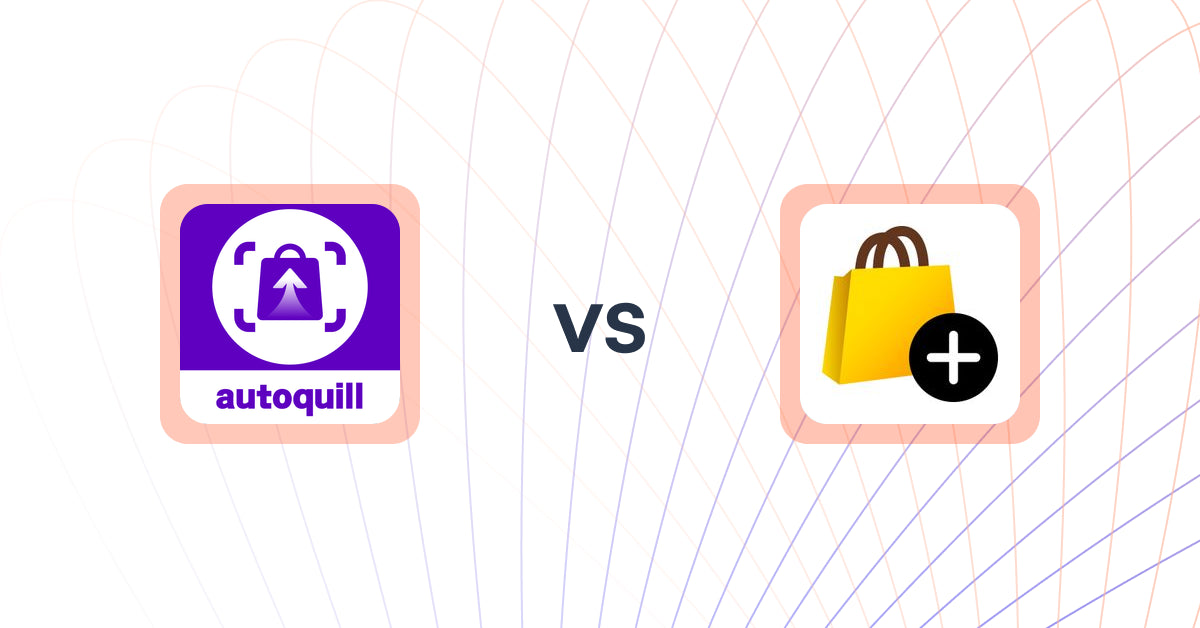 Shopify Upsell and Cross-Sell Apps: AI agent Upsell ‑ autoquill vs あとプラ：チェックアウト拡張 & サンクスページ最適化