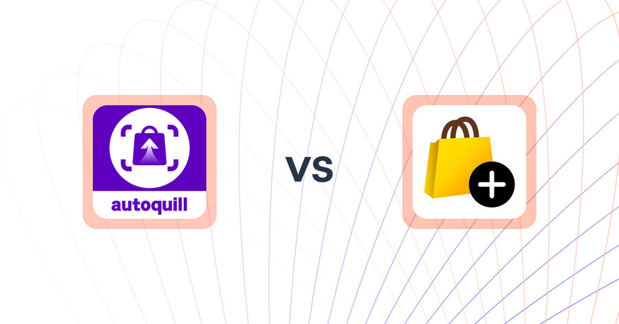 Shopify Upsell and Cross-Sell Apps: AI agent Upsell ‑ autoquill vs あとプラ：チェックアウト拡張 & サンクスページ最適化