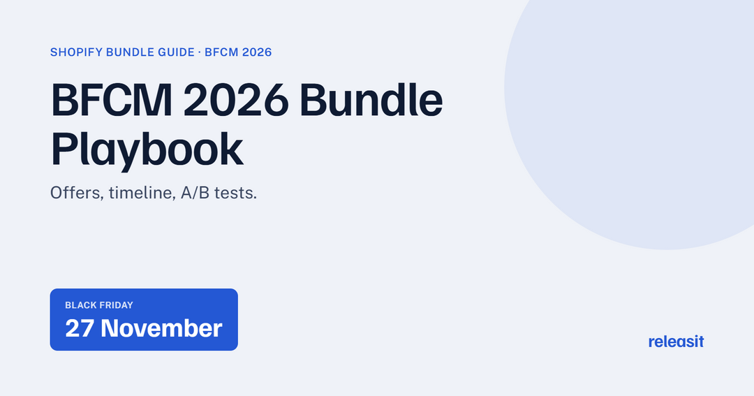 BFCM 2026 Bundle Playbook for Shopify: Offers, Timing and A/B Tests